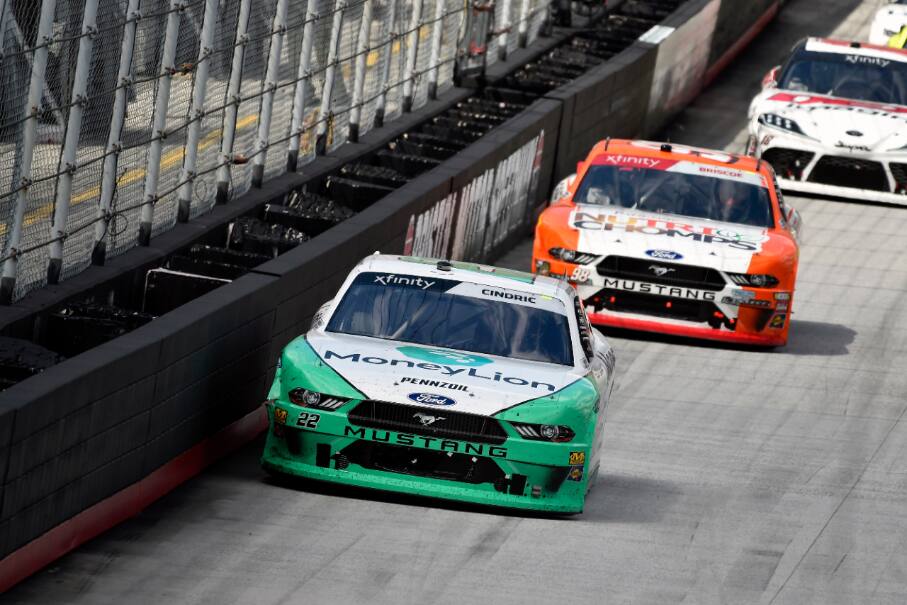 Team Penske's Austin Cindric was just behind them in sixth place. Team Penske's Austin Cindric was just behind them in sixth place.